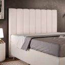 Ver imagem 2 de Cabeceira Cama Box Painel Casal 140 cm Dália W01 Linho Cru - Lyam Decor