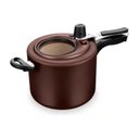 Ver imagem 1 de Panela de Pressao Aluminio Chocolate C/visor de Vidro 4,5l 9195