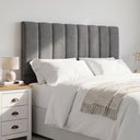 Ver imagem 2 de Cabeceira Cama Box Painel Casal 140cm Dália W01 Linho Cinza Escuro - Lyam Decor