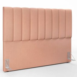 Cabeceira Cama Box Painel Queen 160 cm Dália W01 Linho Rosê - Lyam Decor - 1