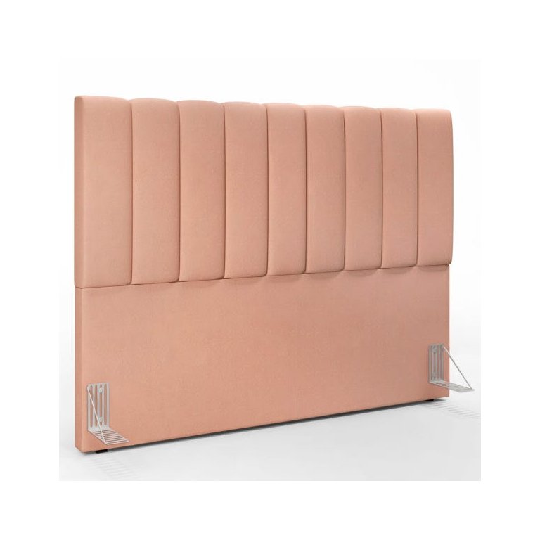 Cabeceira Cama Box Painel Queen 160 cm Dália W01 Linho Rosê - Lyam Decor