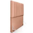Ver imagem 4 de Cabeceira Cama Box Painel Casal 140 cm Dália W01 Linho Rosê - Lyam Decor