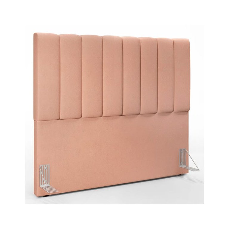 Cabeceira Cama Box Painel Casal 140 cm Dália W01 Linho Rosê - Lyam Decor