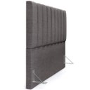 Ver imagem 5 de Cabeceira Cama Box Painel Queen 160 cm Dália W01 Linho Cinza Escuro - Lyam Decor