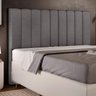Cabeceira Cama Box Painel Queen 160 Cm Dália W01 Linho Cinza Escuro - Lyam Decor - 2