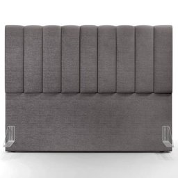 Cabeceira Cama Box Painel Queen 160 cm Dália W01 Linho Cinza Escuro - Lyam Decor - 3