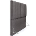 Ver imagem 4 de Cabeceira Cama Box Painel Queen 160 Cm Dália W01 Linho Cinza Escuro - Lyam Decor