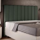 Ver imagem 1 de Cabeceira Cama Box Painel Queen 160cm Dália W01 Linho Verde Musgo - Lyam Decor