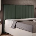 Ver imagem 2 de Cabeceira Cama Box Painel Queen 160cm Dália W01 Linho Verde Musgo - Lyam Decor