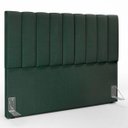 Ver imagem 2 de Cabeceira Cama Box Painel Queen 160cm Dália W01 Linho Verde Musgo - Lyam Decor