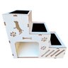 Escada Pet para Cachorro e Gato com 3 Degraus e Toca em Mdf - 4