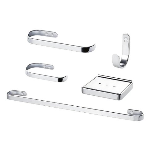 Suporte Kit de Acessórios para Banheiro Cromado