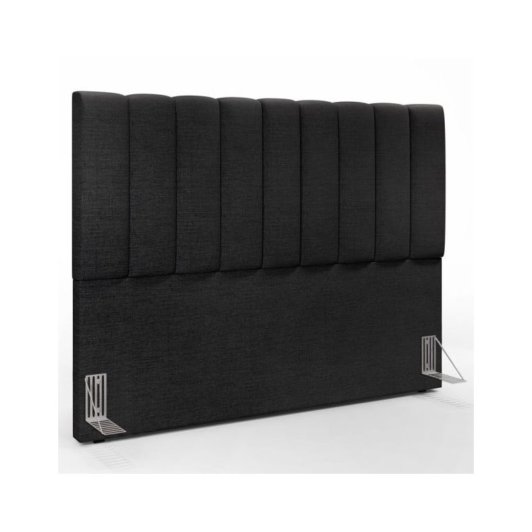 Cabeceira Cama Box Painel Casal Queen 160 cm Dália W01 Linho Chumbo - Lyam Decor