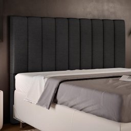 Cabeceira Cama Box Painel Casal Queen 160 cm Dália W01 Linho Chumbo - Lyam Decor - 2