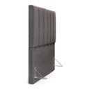 Ver imagem 6 de Cabeceira Cama Box Painel Solteiro 100cm Dália W01 Linho Cinza Escuro - Lyam Decor