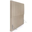 Ver imagem 4 de Cabeceira Cama Box Painel Queen 160 cm Dália W01 Suede Bege - Lyam Decor