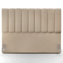 Ver imagem 5 de Cabeceira Cama Box Painel Queen 160 cm Dália W01 Suede Bege - Lyam Decor