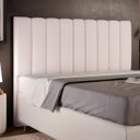 Ver imagem 1 de Cabeceira Cama Box Painel Queen 160cm Dália W01 Linho Cru - Lyam Decor