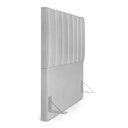 Ver imagem 6 de Cabeceira Cama Box Painel Solteiro 100 cm Dália W01 Linho Cinza - Lyam Decor