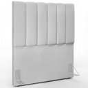 Ver imagem 2 de Cabeceira Cama Box Painel Solteiro 100 cm Dália W01 Linho Cinza - Lyam Decor
