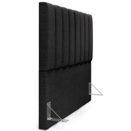 Cabeceira Cama Box Painel Casal 140 cm Dália W01 Linho Chumbo - Lyam Decor - 4