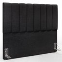 Ver imagem 2 de Cabeceira Cama Box Painel Casal 140 cm Dália W01 Linho Chumbo - Lyam Decor