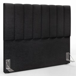 Cabeceira Cama Box Painel Casal 140 cm Dália W01 Linho Chumbo - Lyam Decor - 1