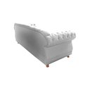Ver imagem 2 de Sofá Chesterfield Capitone Elisabeth Veludo Prata 2,30cm