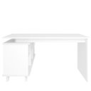 Ver imagem 4 de Mesa para Escritório Home Office Escrivaninha Gold A02 Branco 2 Gavetas - Lyam Decor