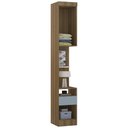 Ver imagem 3 de Mesa Cabeceira Modulado 38cm 1 Porta 1 Gaveta Delphi Avelã/grey L01 - Mpozenato
