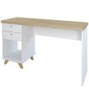 Ver imagem 4 de Mesa para Escritório Home Office Escrivaninha Sky A02 Olmo Branco - Lyam Decor
