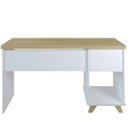 Ver mais imagens de Mesa para Escritório Home Office Escrivaninha Sky A02 Olmo Branco - Lyam Decor