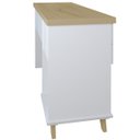 Ver imagem 6 de Mesa para Escritório Home Office Escrivaninha Sky A02 Olmo Branco - Lyam Decor
