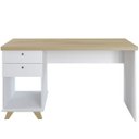 Ver imagem 7 de Mesa para Escritório Home Office Escrivaninha Sky A02 Olmo Branco - Lyam Decor