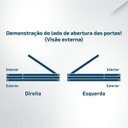 Ver imagem 5 de Kit Porta Pronta Maciça de Eucalipto 214x87x14cm PM97 Abertura Direita Cruzeiro Portas