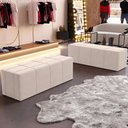 Ver imagem 6 de Puff Decorativo Living 140 Cm Roma W01 Suede Bege - lyam