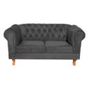 Ver imagem 1 de Namoradeira Chesterfield Duque Suede Cinza Chumbo/ Sala, Decoração, Psicólogo, Sala de Jogos, Sala D
