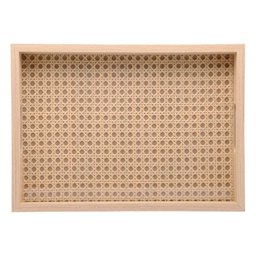 Bandeja Retangular de Mdf Fundo Treliça 35x 4x 25cm - 2