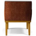 Ver imagem 7 de Kit 2 Poltronas Decorativas Beatriz W01 Linho Cinza Escuro Corano Marrom - Lyam