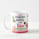 Ver imagem 2 de Caneca Personalizada com Frase Primeiro Natal Titia Familia