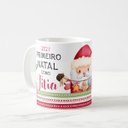 Ver imagem 3 de Caneca Personalizada com Frase Primeiro Natal Titia Familia