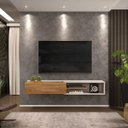 Ver imagem 1 de Rack Suspenso Concept 175cm Cool Home Off White/Nature