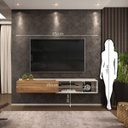 Ver imagem 3 de Rack Suspenso Concept 175cm Cool Home Off White/Nature