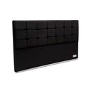 Ver imagem 1 de Cabeceira Cama Box Estofada 195 Piave Veluto King 195 - Suede Preto - Ortobom