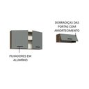 Ver imagem 5 de Kit com 2 Armários Aéreos Multiuso 3 Portas Agata Madesa