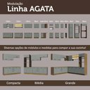Ver mais imagens de Kit com 2 Armários Aéreos Multiuso 3 Portas Agata Madesa