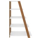 Ver imagem 6 de Kit 02 Estantes Multiuso com 05 Prateleiras Star A02 134x82 Freijó Branco - Lyam Decor