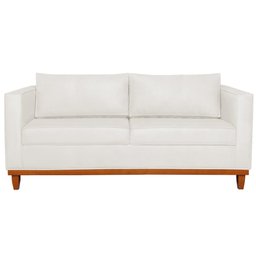 Kit Sofá 2 e 3 Lugares 180cm Europa Bouclé Branco - Amarena Móveis - 7