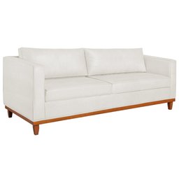 Kit Sofá 2 e 3 Lugares 180cm Europa Bouclé Branco - Amarena Móveis - 8