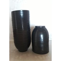 Kit 10 Tigela Preto Bowl Cumbuca 400 Ml Plástico Atacado - 2